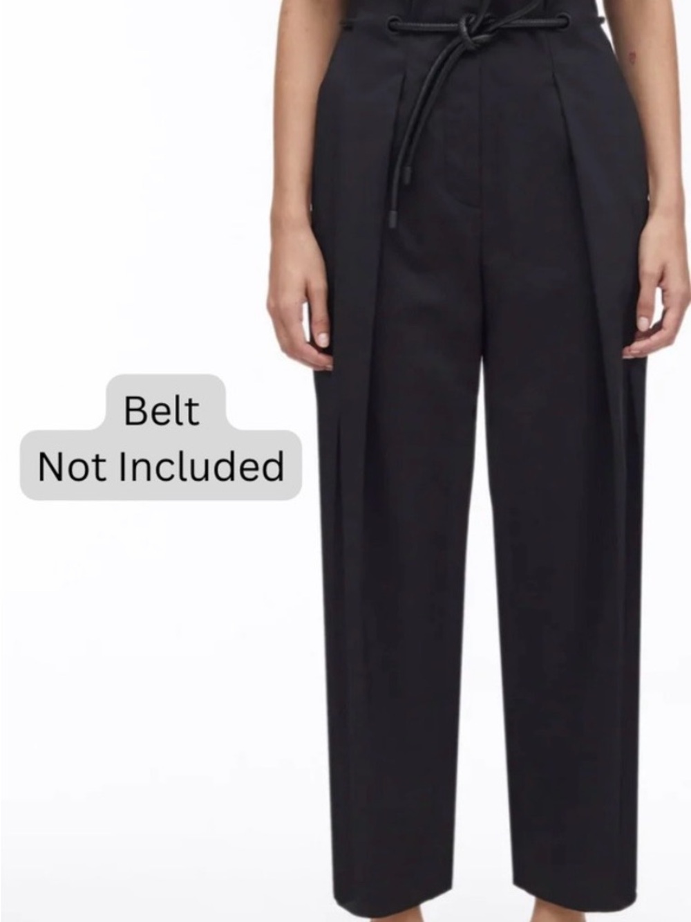 3.1 Phillip Lim Black High-Waist Wide-Leg Trousers